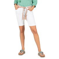 Timezone Dames Slim Nalitz Short Wit