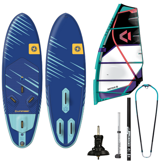Unifiber RPM Inflatabel Windsurfboard FCD 280 Incl. Duotone E-Pace Tuigage - afb. 1