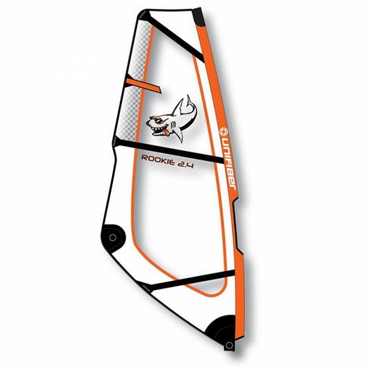 Unifiber windsurf zeil Fluor Perzik - afb. 1