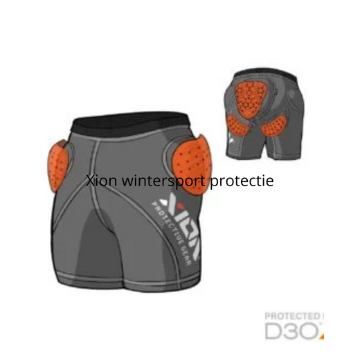xion protectie short freeride Zwart, Grijs - afb. 3
